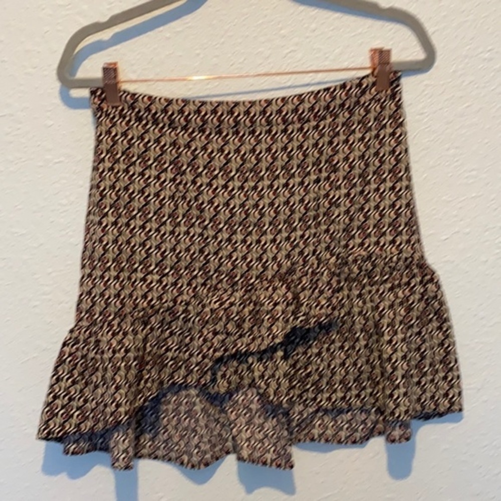 💜💜 Free People Ruffled Mini Skirt Size 6 Women’s